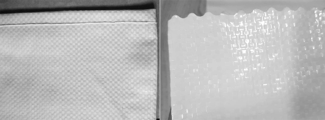 Белая ПП-ткань для мешков